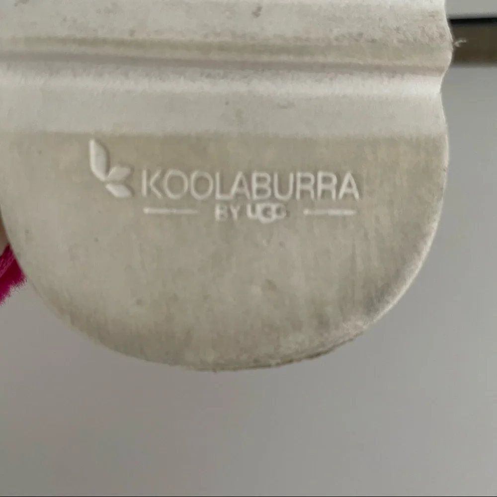 Koolaburra by UGG Kid's Backstrap Slide Sandals Fuzz'n Pink Size 12